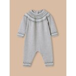 Combinaison en laine et coton biologique b�b� gris chine