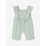 Combinaison longue b�b� fille vert sauge