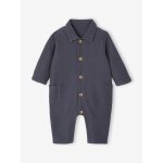 Combinaison naissance en serg� bleu ardoise