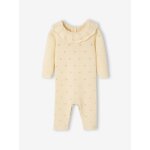 Combinaison naissance en tricot maille fantaisie �cru