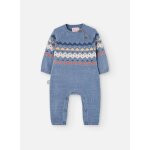 Combinaison en tricot pour bébé bleu Combinaison en tricot pour bébé bleu