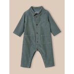 Combinaison en velours b�b� bleu vert