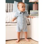 Combishort b�b� en �ponge bleu ciel