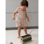 Combishort b�b� fille imprim� beige