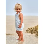 Combishort b�b� gar�on ray� ray� bleu