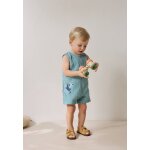 Combishort b�b� en gaze de coton toucana bleu