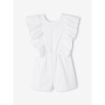 Combishort en broderie anglaise crmonie fille cru