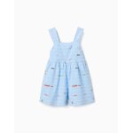 Combishort en coton avec imprim� carolina celas x zippy bleu clair