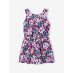 Combishort fille en gaze de coton vert