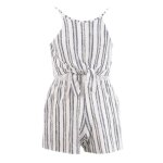 Combishort rayures fille cavana �cru