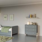 Commode 3 tiroirs - gamme daphn� vert kaki