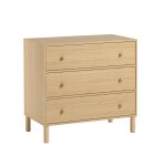 Commode 3 tiroirs - tela bois clair