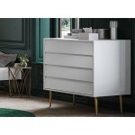 Commode 4 tiroirs bosque blanc