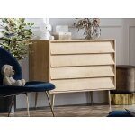 Commode 4 tiroirs bosque chne vintage