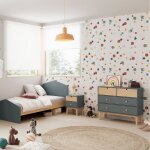 Commode 4 tiroirs gain de place - gamme l�onie vert kaki