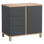 Commode altitude chne artisan / gris