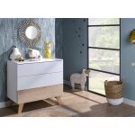 Commode bb equilibre blanc & bois