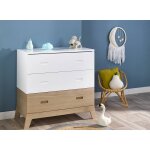 Commode enfant archipel blanc & chêne Commode enfant archipel blanc & chêne