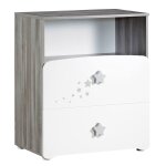 Commode  langer et 1 niche en bois - nao blanc
