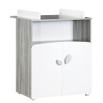 Commode  langer 2 portes en bois - leaf gris