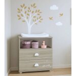 Commode  langer en bois - smile gris