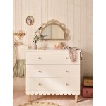 Commode ligne feston blanc
