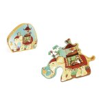 Contour puzzle - �l�phant 37 pi�ces multicolor