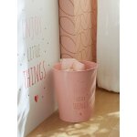 Corbeille en mtal rose