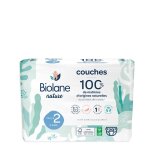 Couches �cologiques taille 2 (3 � 6 kg) 28 couches multicolore