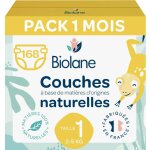 Couches taille 1 (6 paquets - 168 couches) multicolore