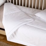 Couette b�b� enveloppe coton bio blanc