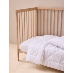 Couette b�b� microfibre anti - acariens bi - ome ntl� blanc