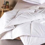 Couette enfant enveloppe coton bio - version 4 saisons blanc