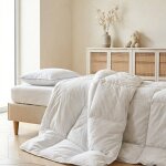 Couette enfant lana� en duvet et plumes - temp�r�e blanc