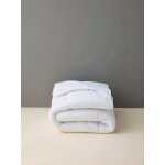 Couette temp�r�e microfibre respirante trait�e passerelle blanc