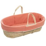 Couffin b�b� avec matelas habillage et drap housse jeanne terracotta