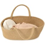 Couffin en corde pour poup�e marron