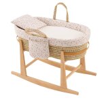 Couffin matelasse + support en bois beige