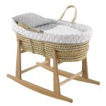 Couffin matelasse + support en bois blue Couffin matelasse + support en bois blue