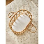 Couffin de poup�e en rotin naturel
