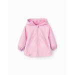 Coupe - vent � capuche et doublure rose