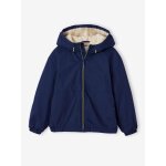 Coupe - vent garon doubl sherpa  capuche marine