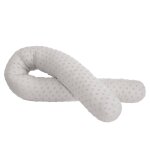 Coussin d'allaitement en coton bio lil planet gris argent