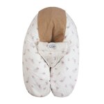 Coussin d'allaitement et de grossesse 3en1 multirelax ponge noisette