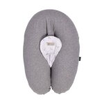 Coussin d'allaitement et de grossesse 3en1 multirelax gris chin lapins