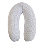 Coussin d'allaitement et de grossesse �toiles bleues blanc