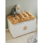 Coussin de banc / coffre moutarde