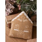 Coussin bouclette personnalisable cannelle