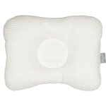 Coussin cale - t�te ergonomique en coton nid d'abeille �cru