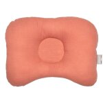 Coussin cale - tête ergonomique en gaze de coton jeanne terracotta Coussin cale - tête ergonomique en gaze de coton jeanne terracotta